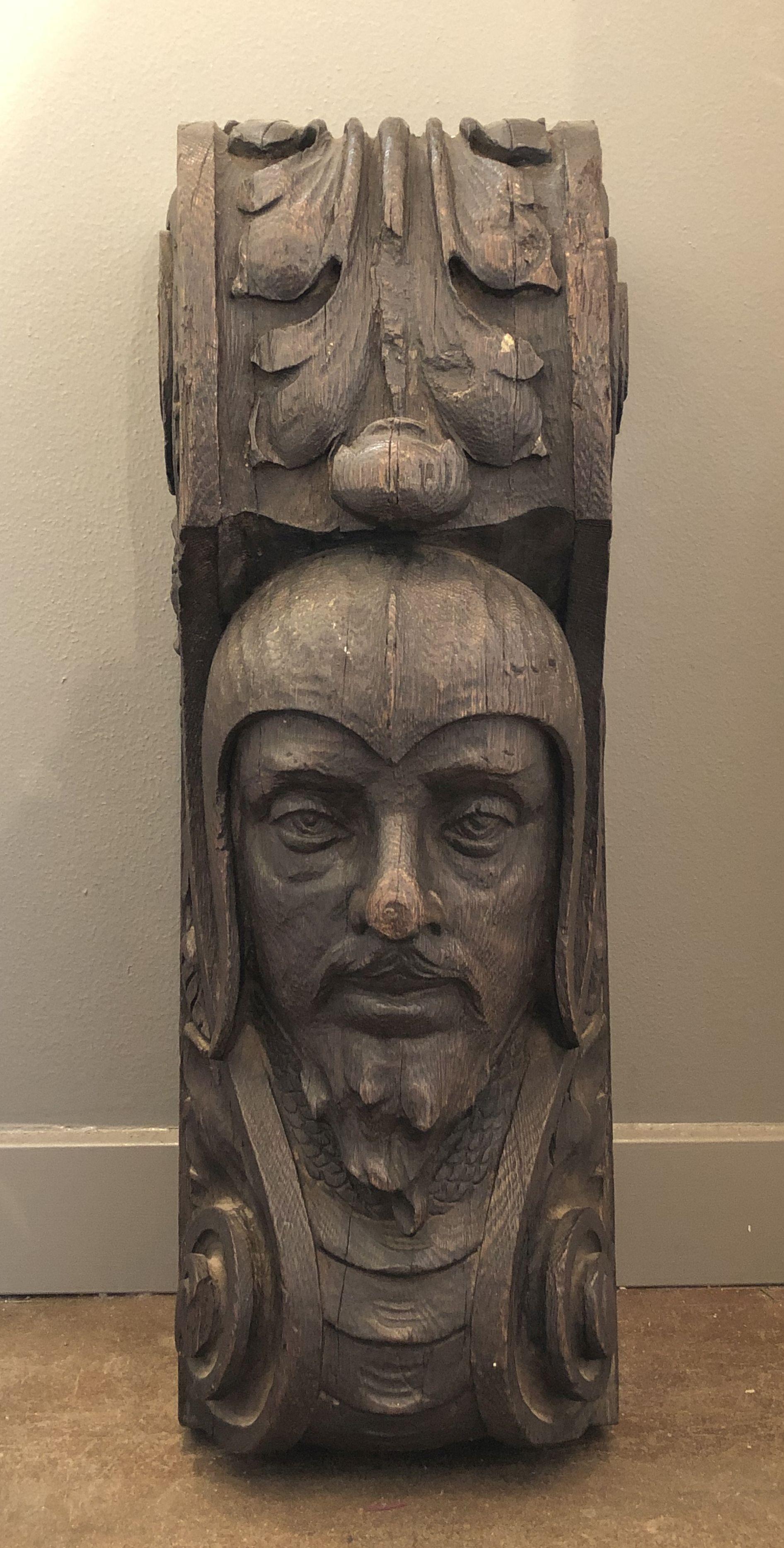 English Figurehead Sculpture of Carved Oak 6