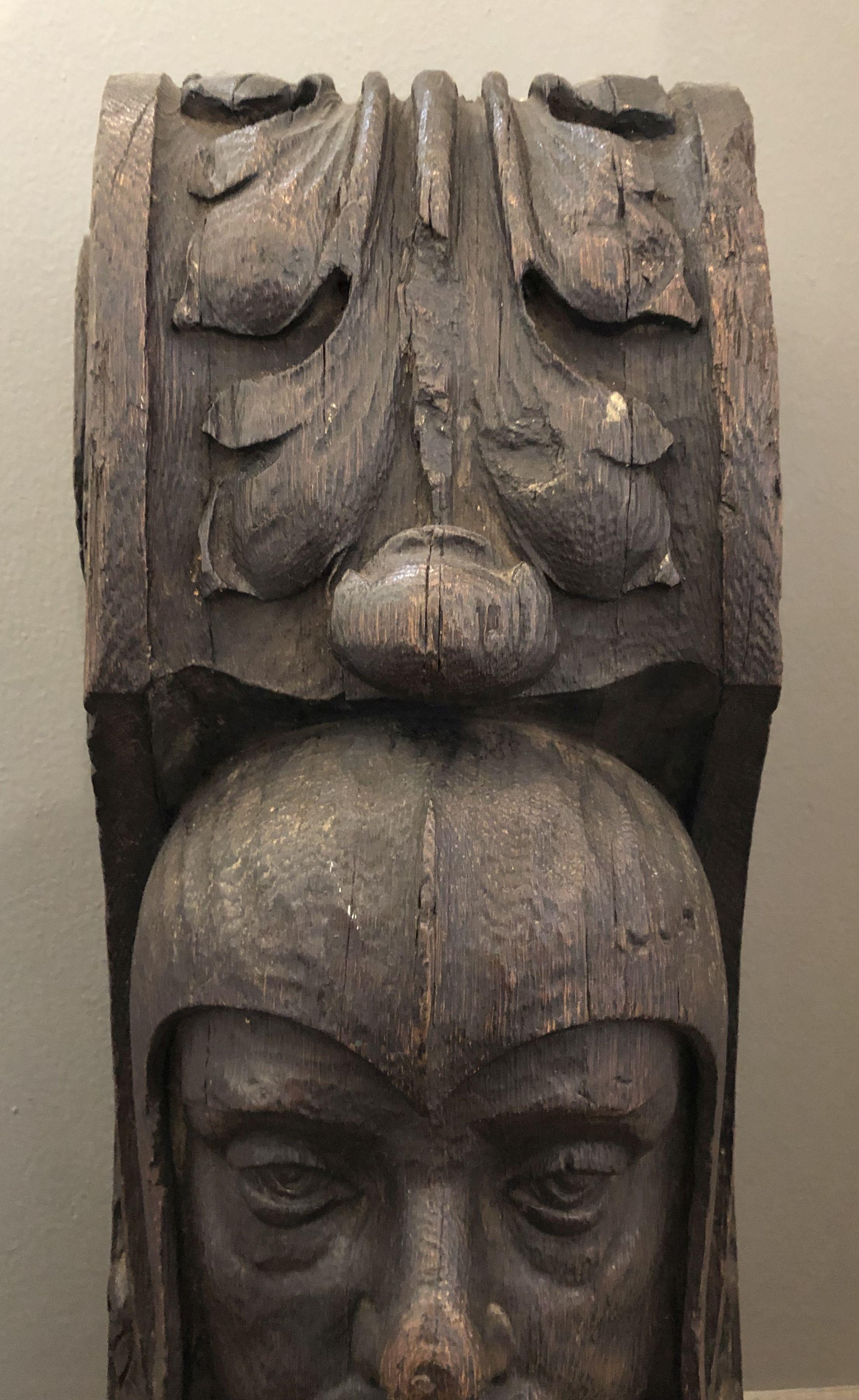 English Figurehead Sculpture of Carved Oak 7