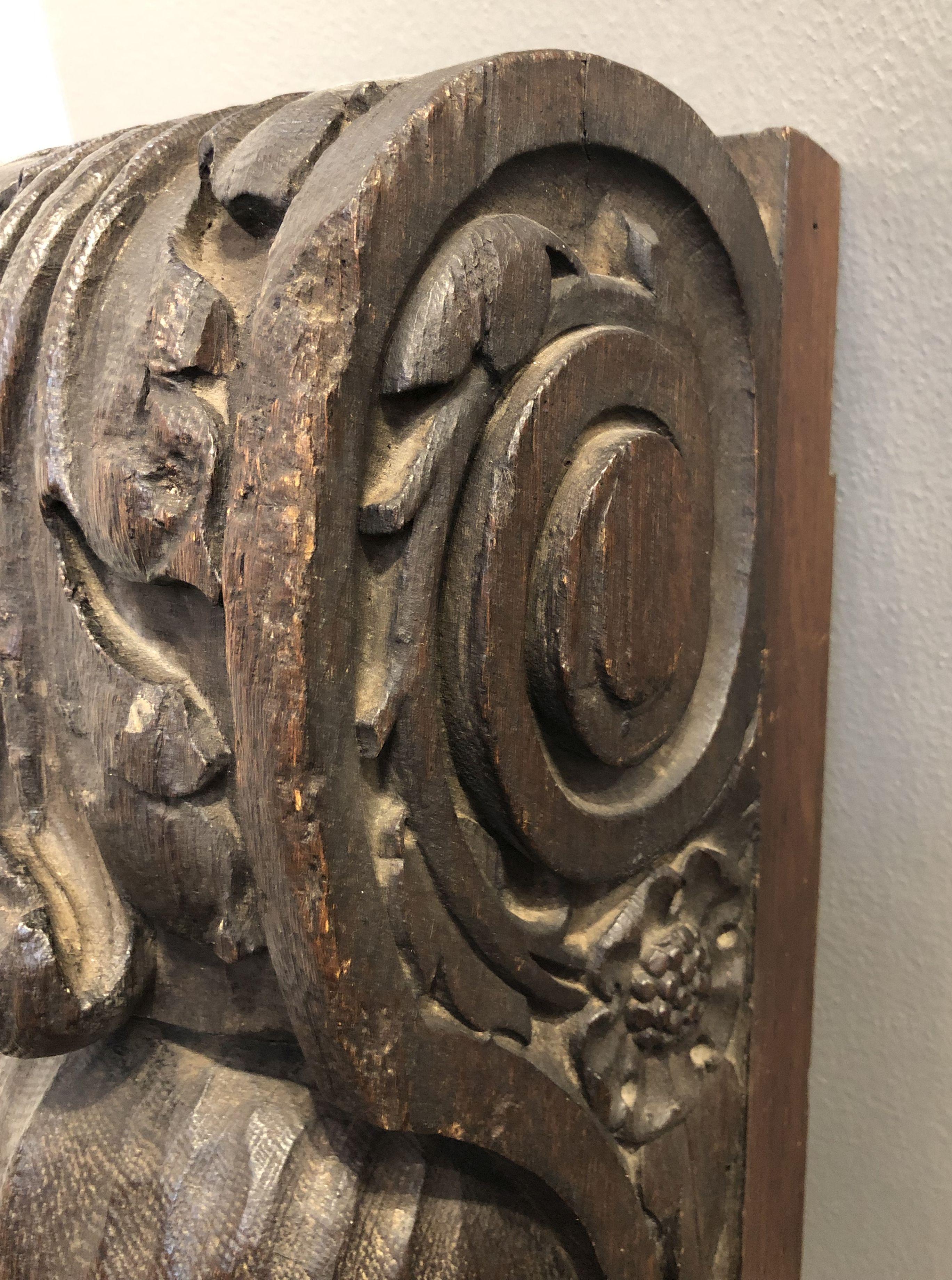 English Figurehead Sculpture of Carved Oak 8
