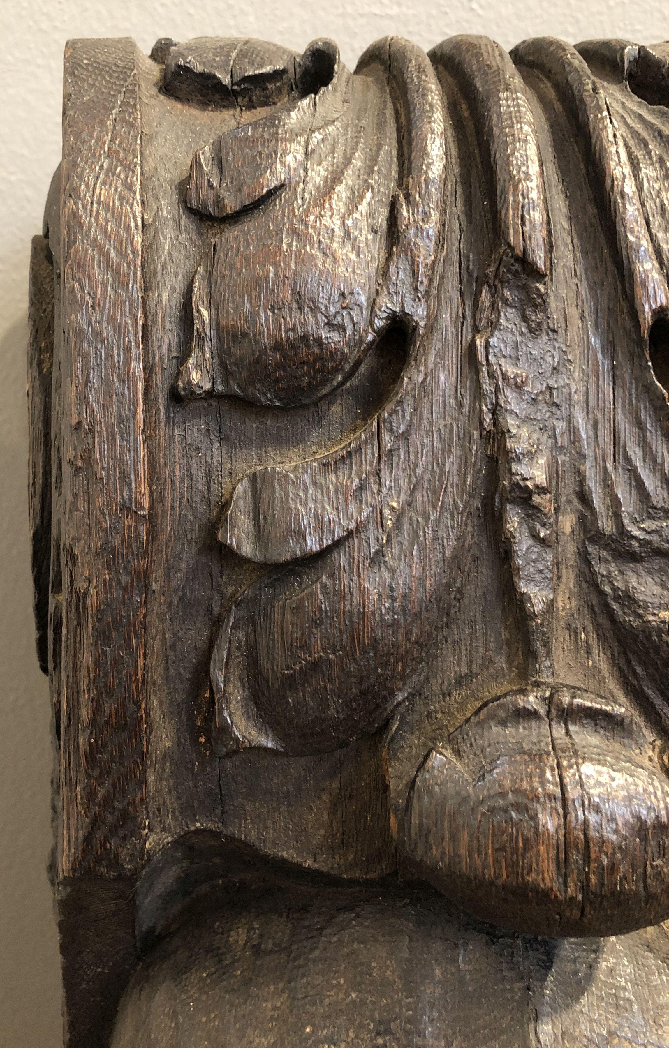 English Figurehead Sculpture of Carved Oak 10