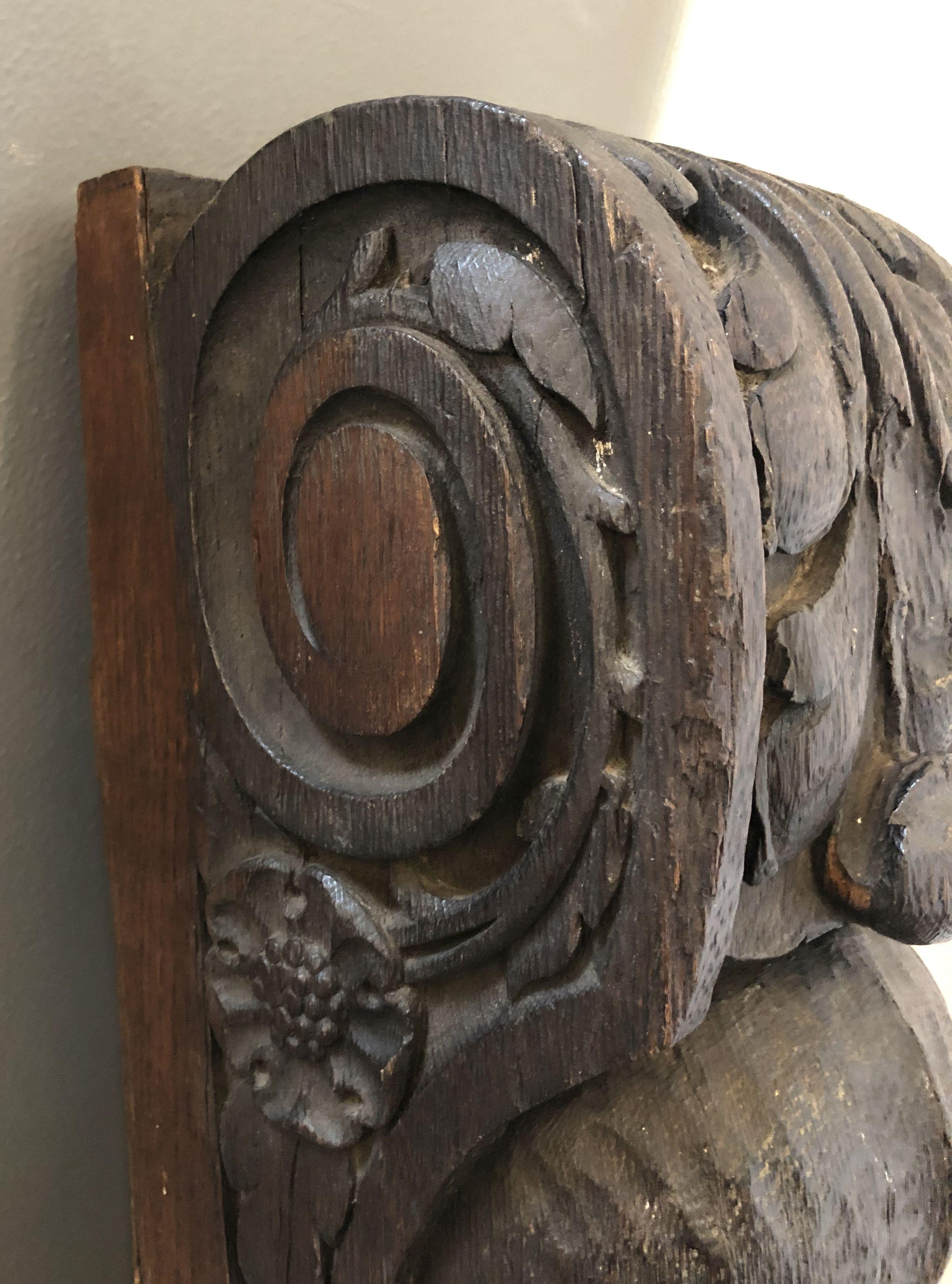 English Figurehead Sculpture of Carved Oak 11