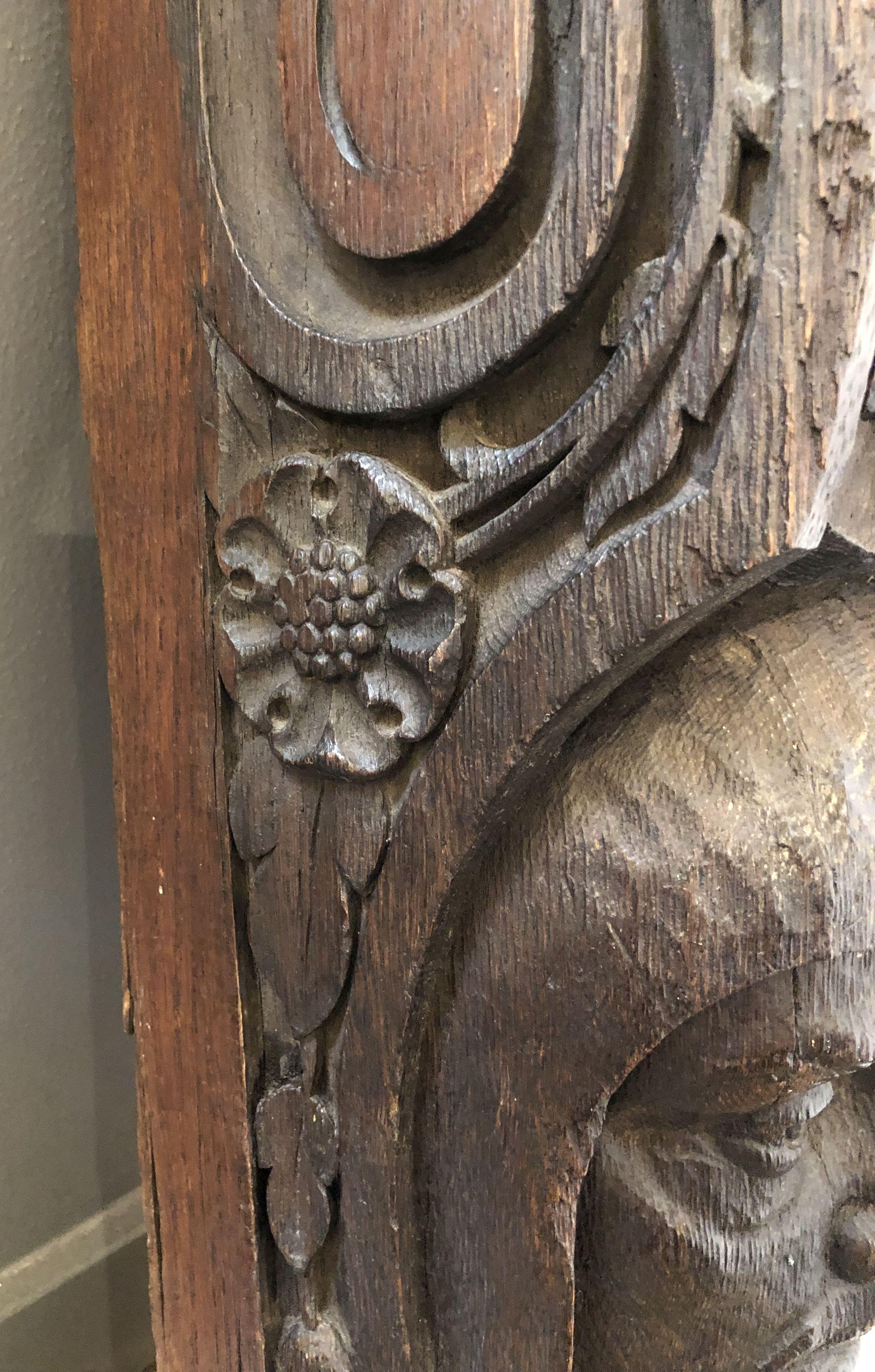 English Figurehead Sculpture of Carved Oak 12