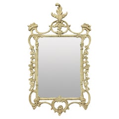 English Finely Carved 
Gessoed Chippendale Style Mirror