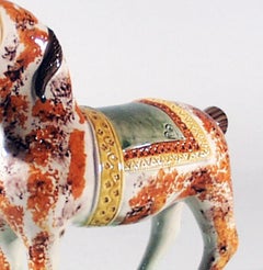 English Finely Colored Pearlware Horse, St Anthony, Newcastle, circa 1825