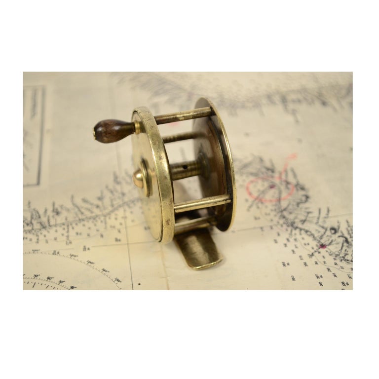 English Fishing Reel Made in the Early 1900s For Sale at 1stdibs