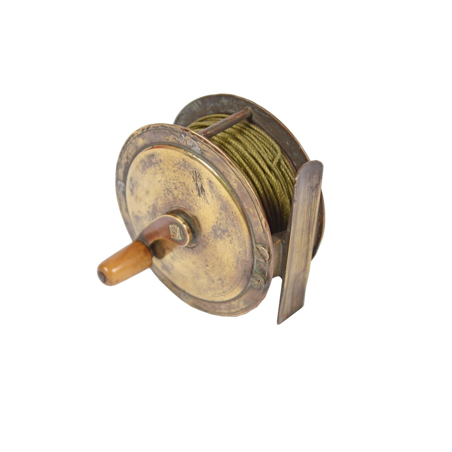 Early 20th Century English Fishing Reel Made in the Early 1900s