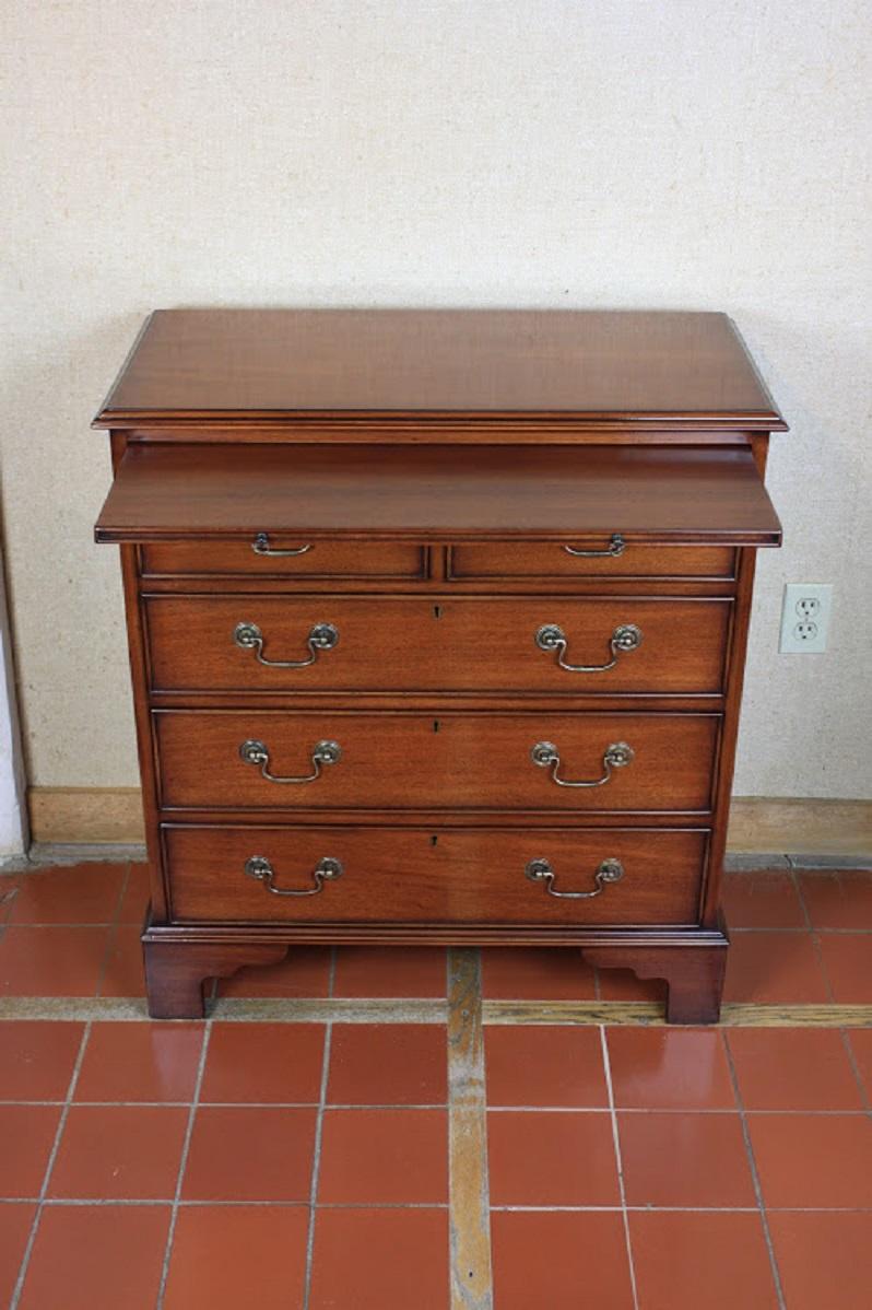 British English Five-Drawer Chest with Slide