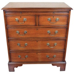 English Five-Drawer Chest with Slide
