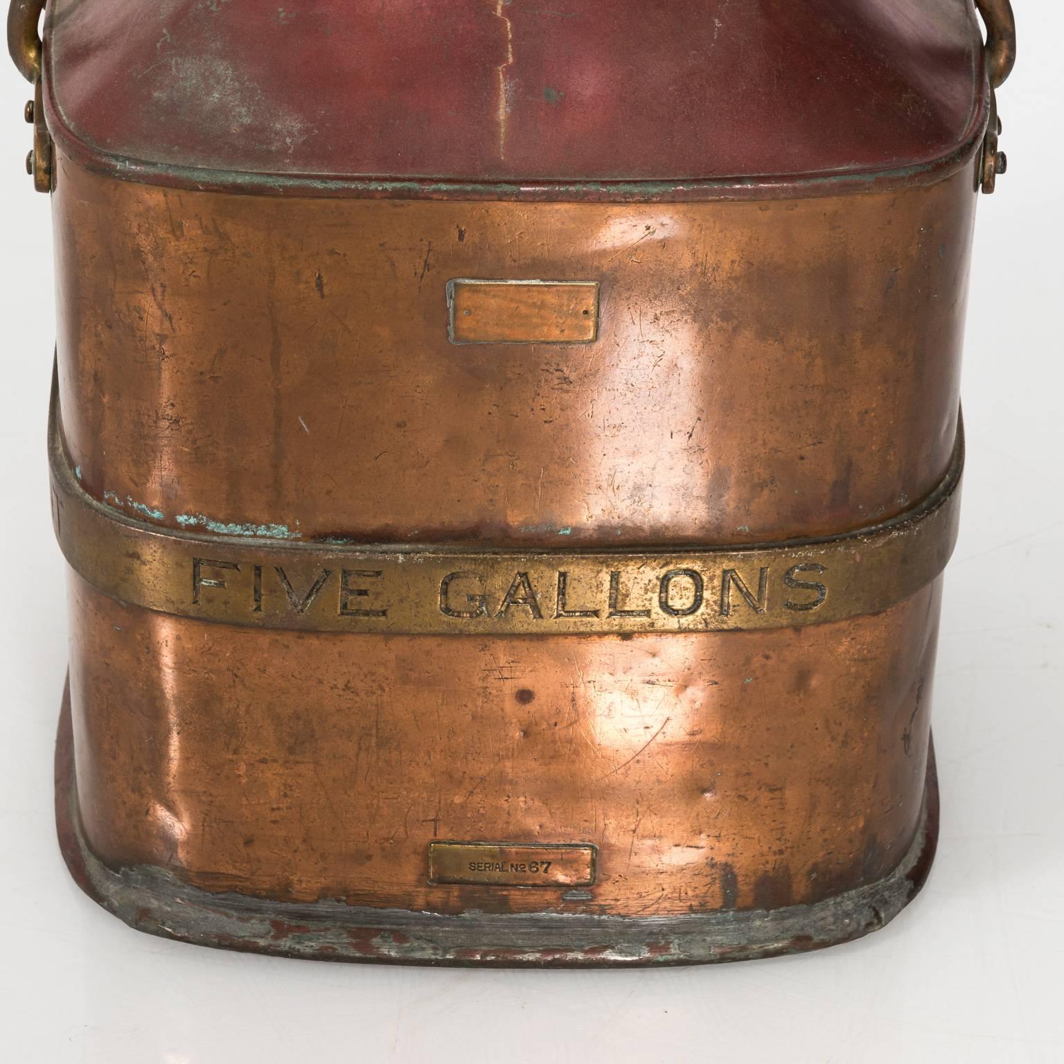 19th Century English Five Gallon Dairy Container