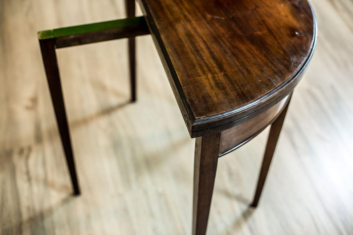 English Fold-Out Card Table, circa 1870 In Good Condition In Opole, PL