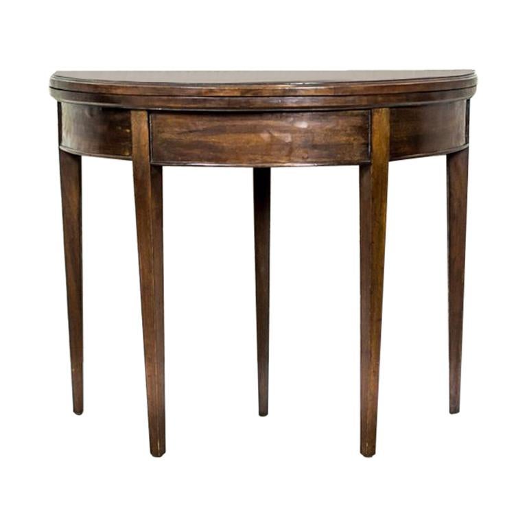 English Fold-Out Card Table, circa 1870