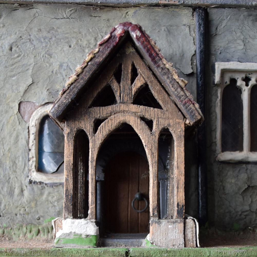 English Folk Art Church Model For Sale 1