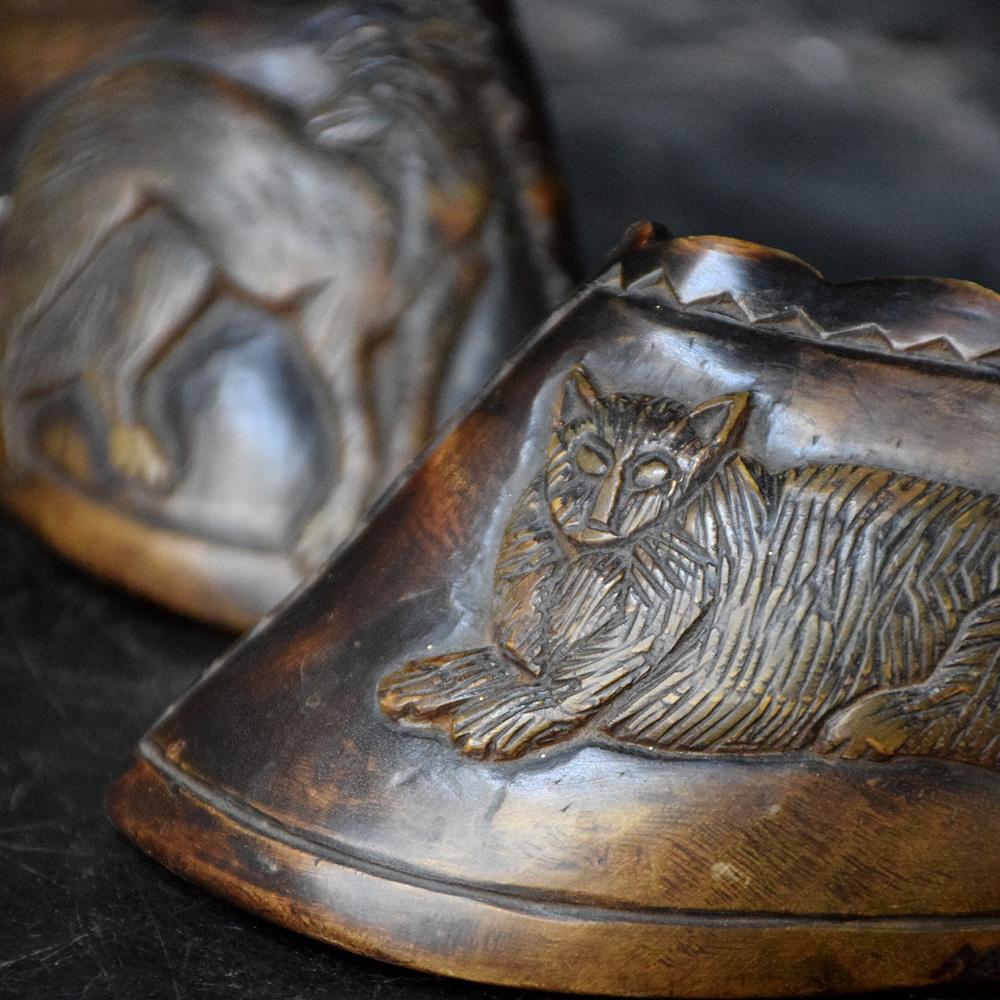 English Folk Art Carved Hooves, circa 1850 3