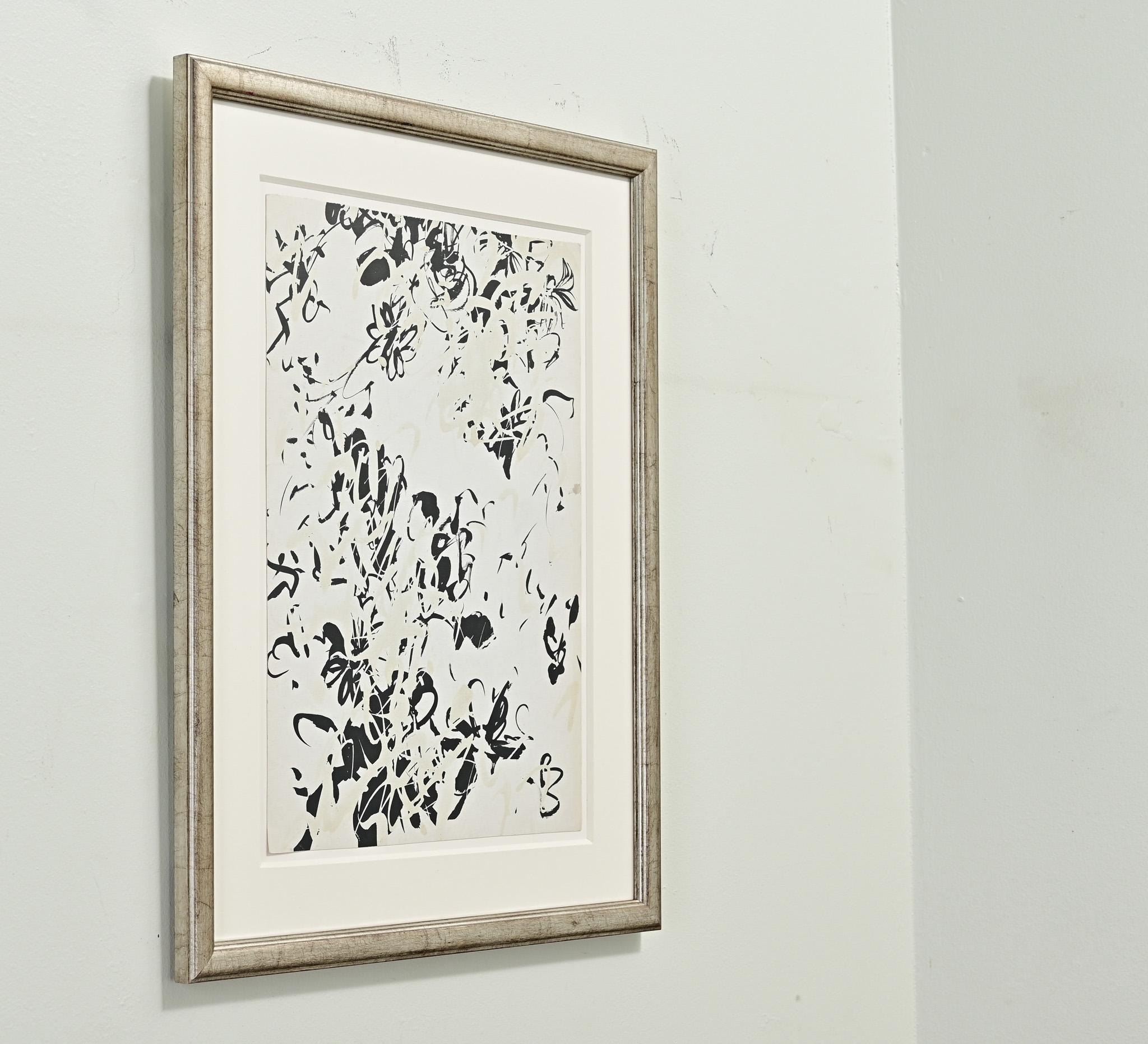 English Framed Modern Painting In Good Condition For Sale In Baton Rouge, LA