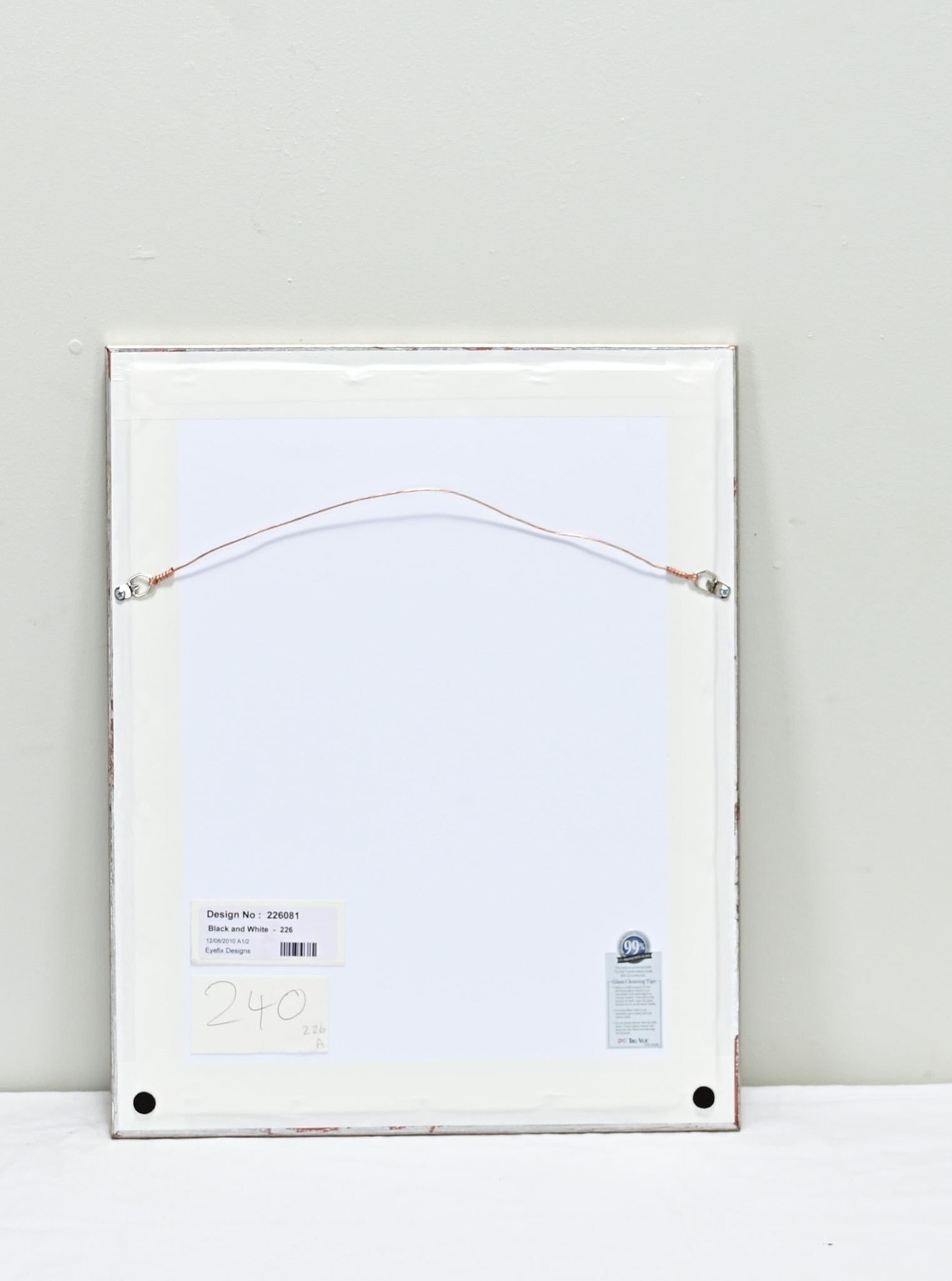 Glass English Framed Modern Painting For Sale