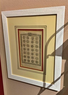 English Framed Print 19th Century "A New Collections of English Coins"