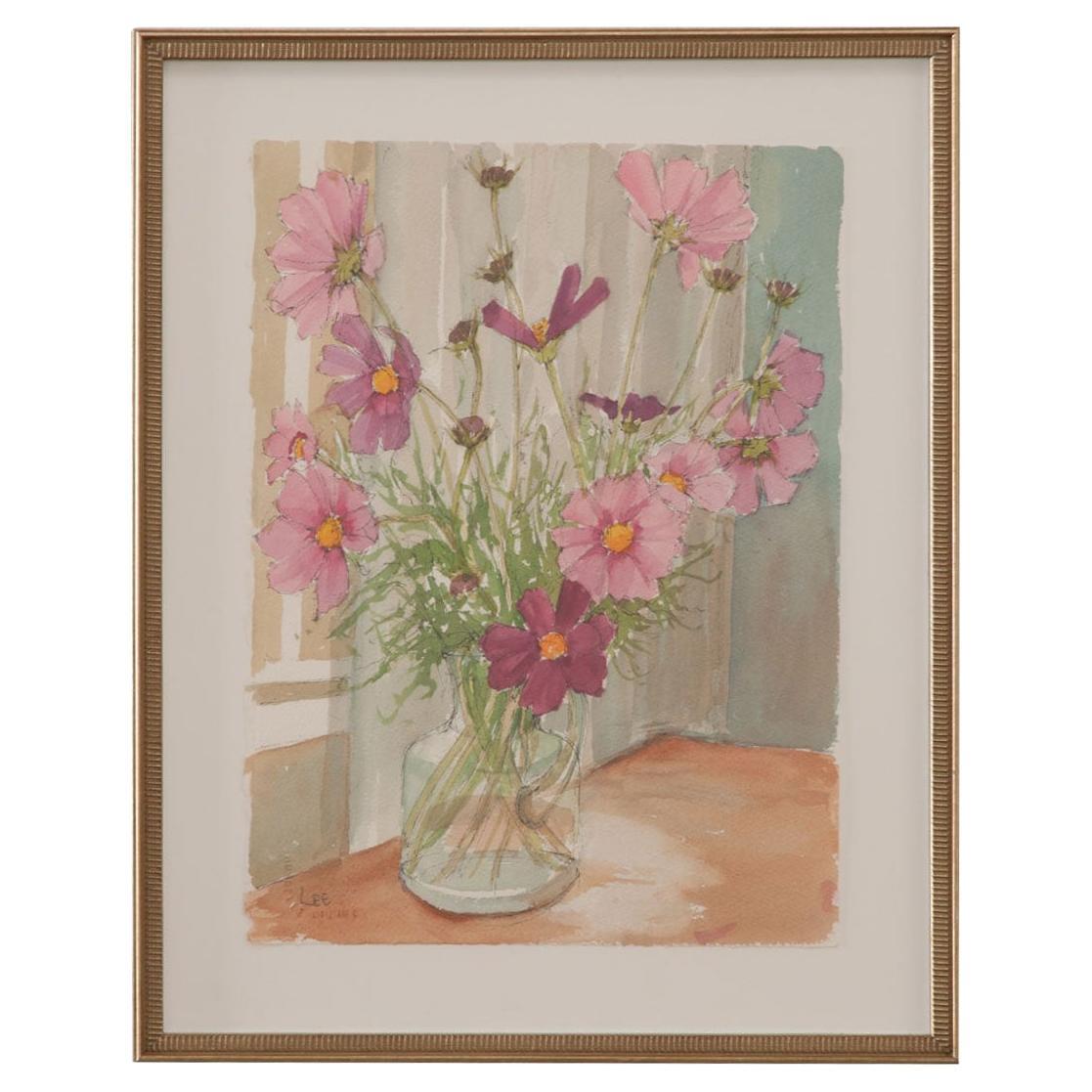 English Framed Watercolor Attributed to Eric Leazell