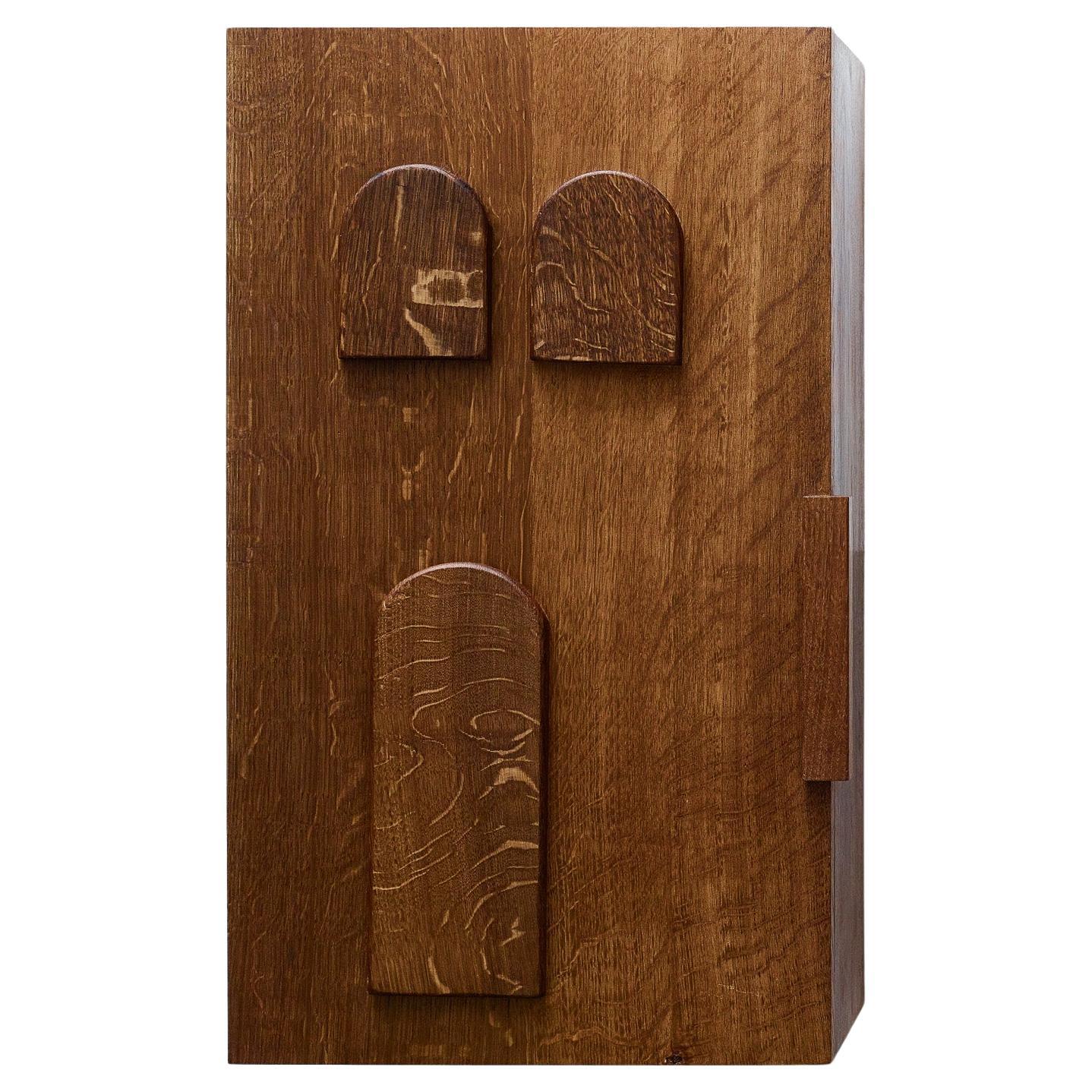 English Fumed Oak Drinks Cabinet