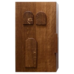 English Fumed Oak Drinks Cabinet