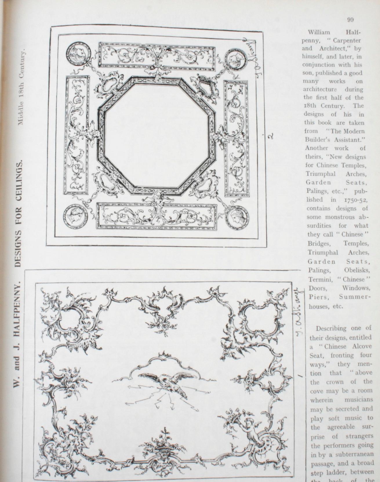Paper English Furniture Decoration Woodwork and Allied Arts by Thomas Arthur Strange For Sale