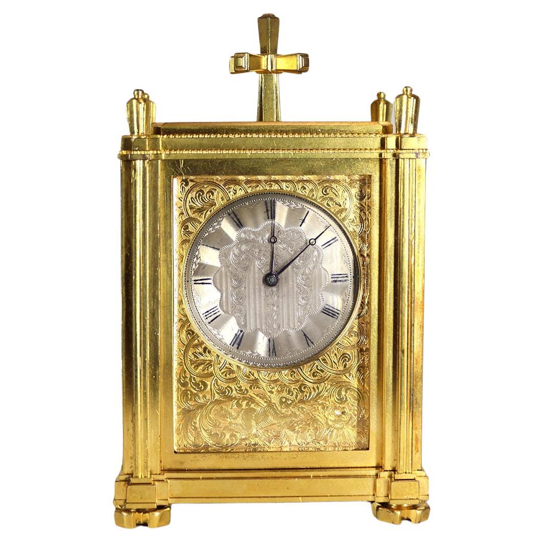English Fusee Carriage Clock By Thomas Cole and James Fergusson Cole  For Sale
