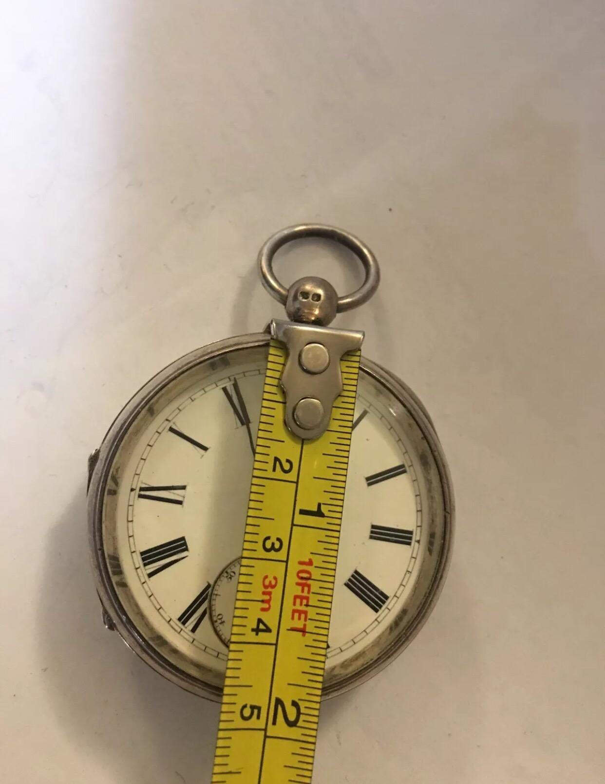 English Fusee Silver Pocket Watch by Sambrooks, Sheffield for Spares or Repair 4
