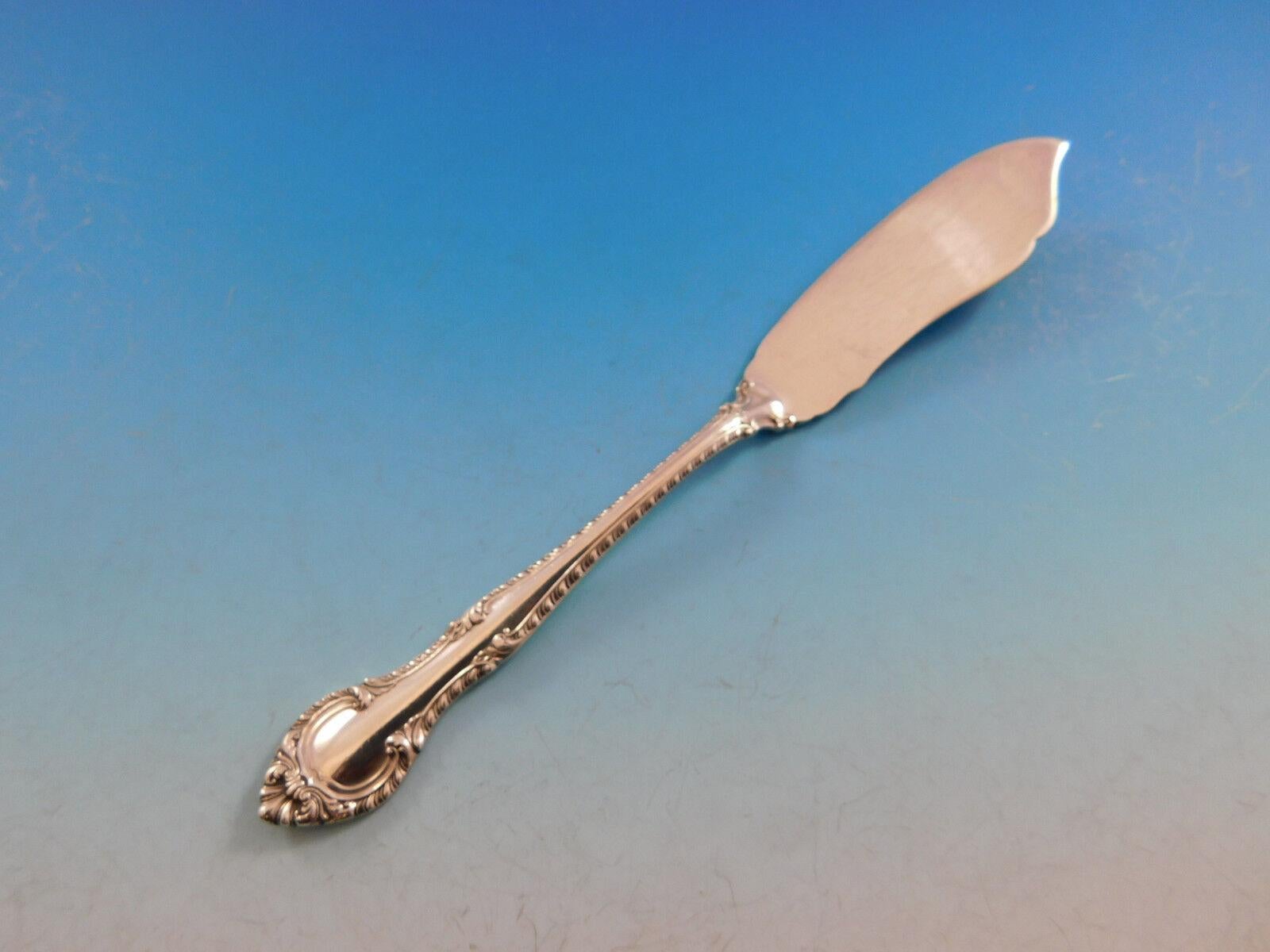 Ensemble de couverts en argent sterling anglais Gadroon par Gorham 8 personnes 62 pièces Excellent état - En vente à Big Bend, WI