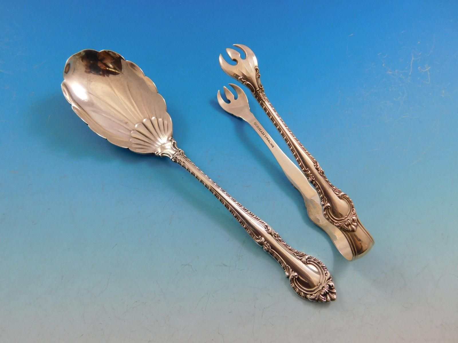 English Gadroon by Gorham Sterling Silver Flatware Set 8 Service 62 Pcs Dinner 5