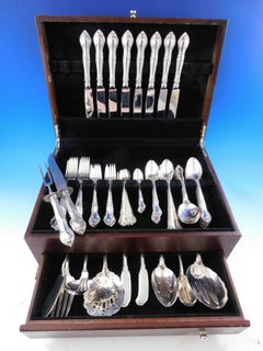 English Gadroon by Gorham Sterling Silver Flatware Set 8 Service 94 Pcs Dinner