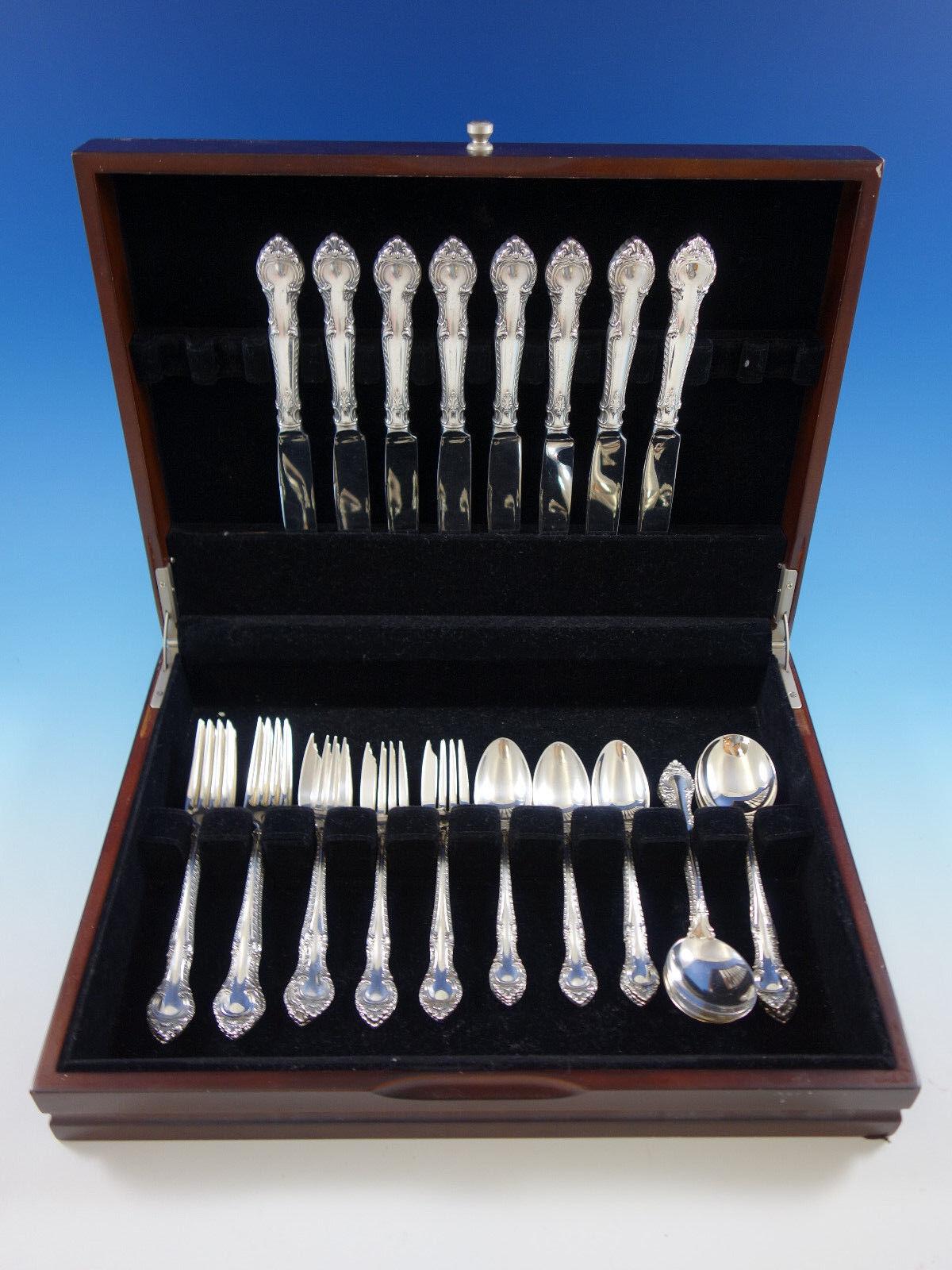 Service de couverts en argent sterling Gadroon by Gorham pour 8 personnes 40 pièces en vente 2