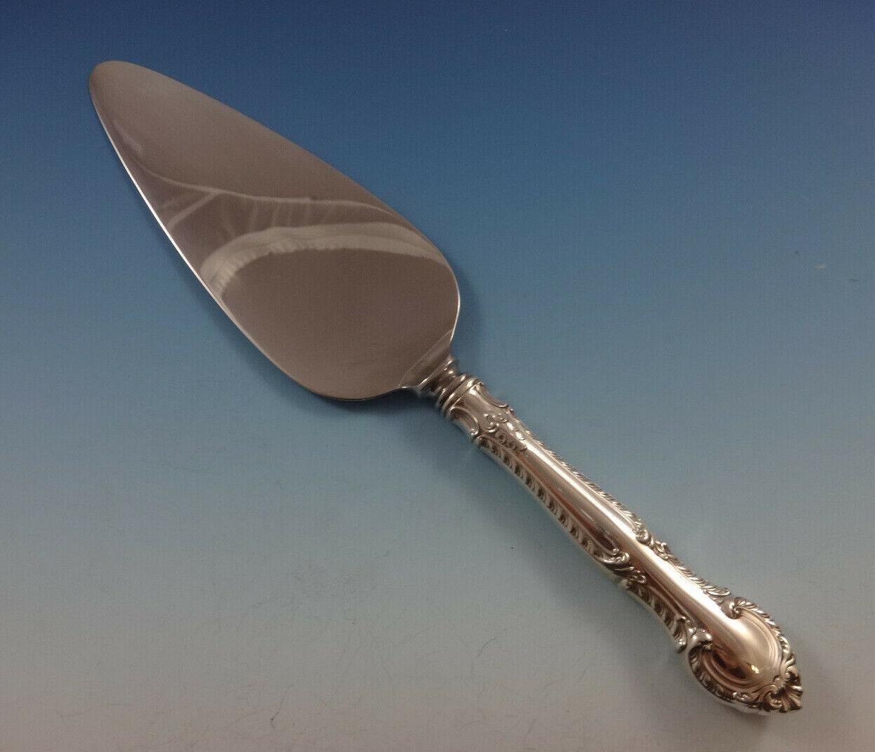 Metà XX secolo Set di posate in argento sterling English Gadroon by Gorham per un servizio da 8 pezzi 43 pezzi in vendita
