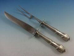 English Gadroon by Gorham Sterling Silver Flatware Set For 8 Service 53 Pieces