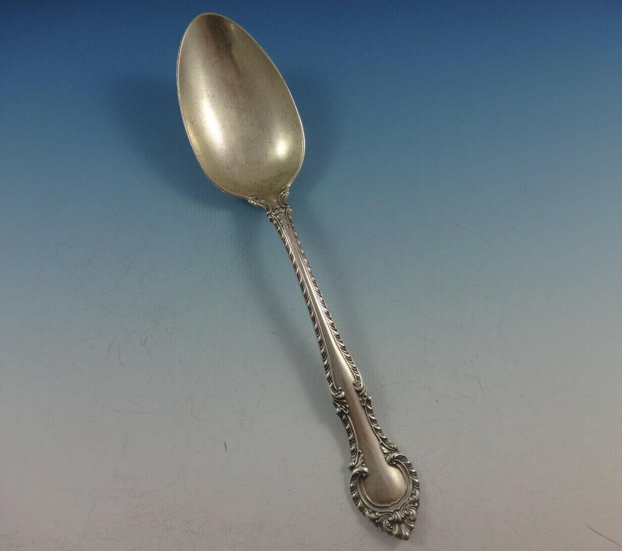 Set di posate in argento sterling English Gadroon by Gorham per un servizio da 8 pezzi 53 pezzi In condizioni ottime in vendita a Big Bend, WI