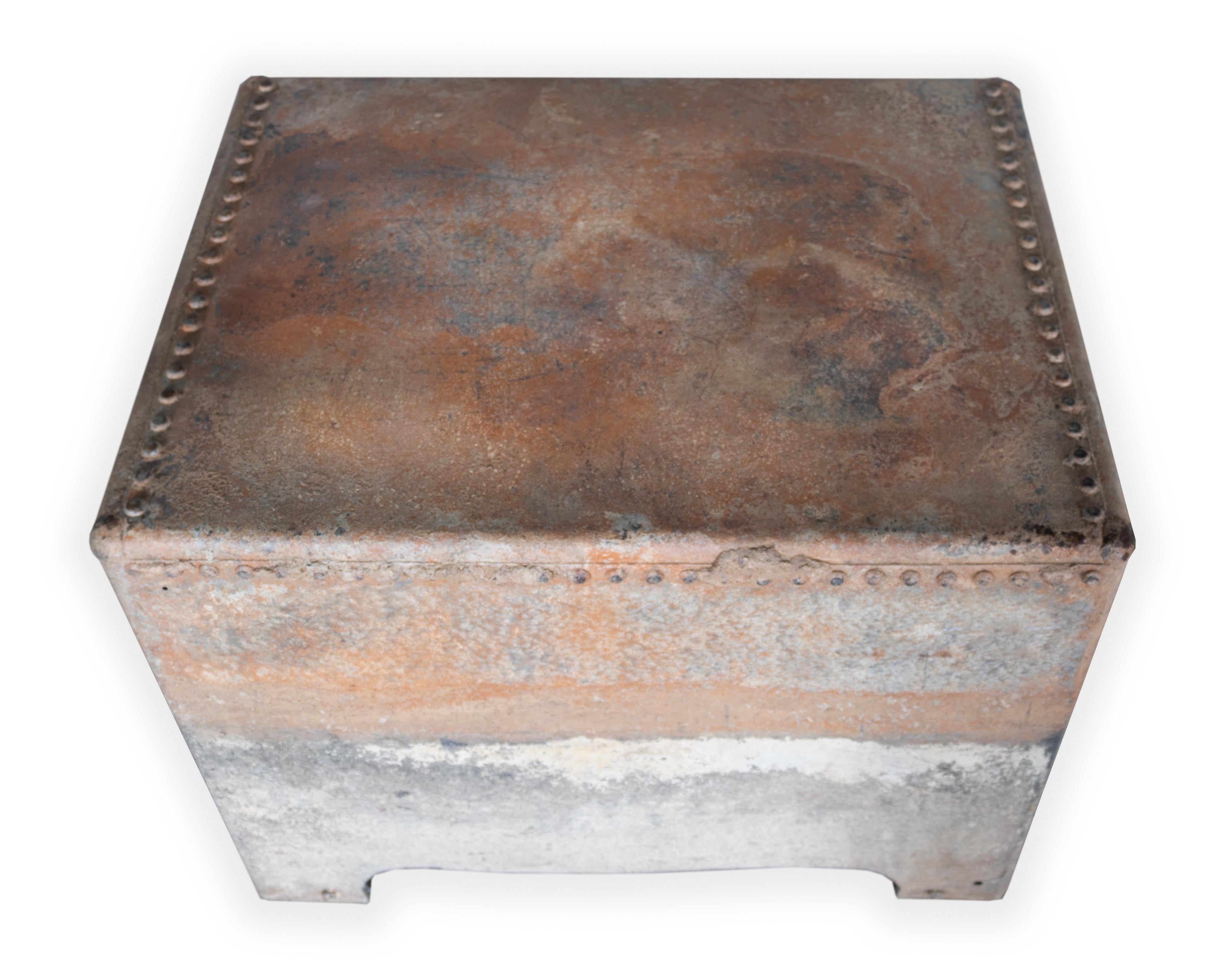 Contemporary English Galvanized Chest