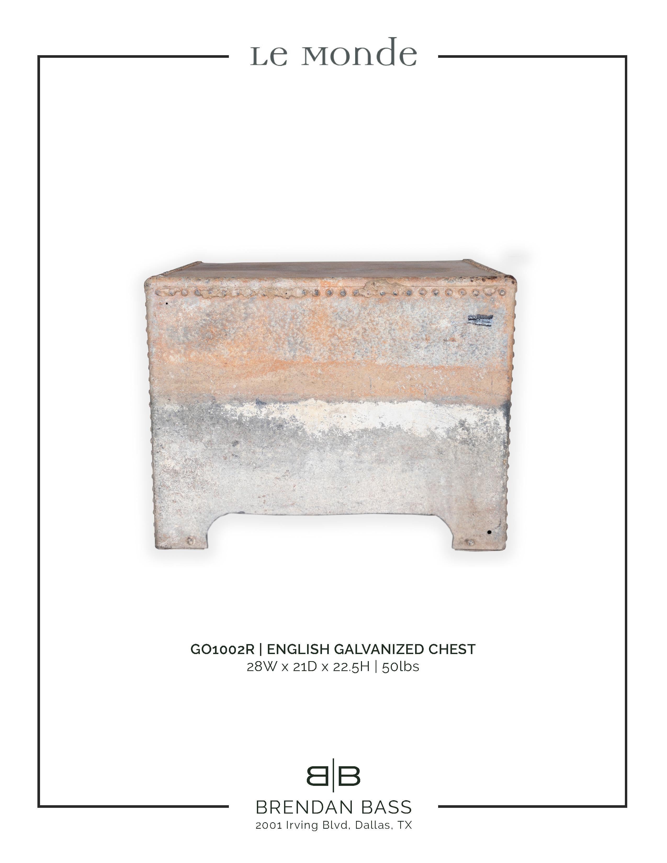 English Galvanized Chest 1