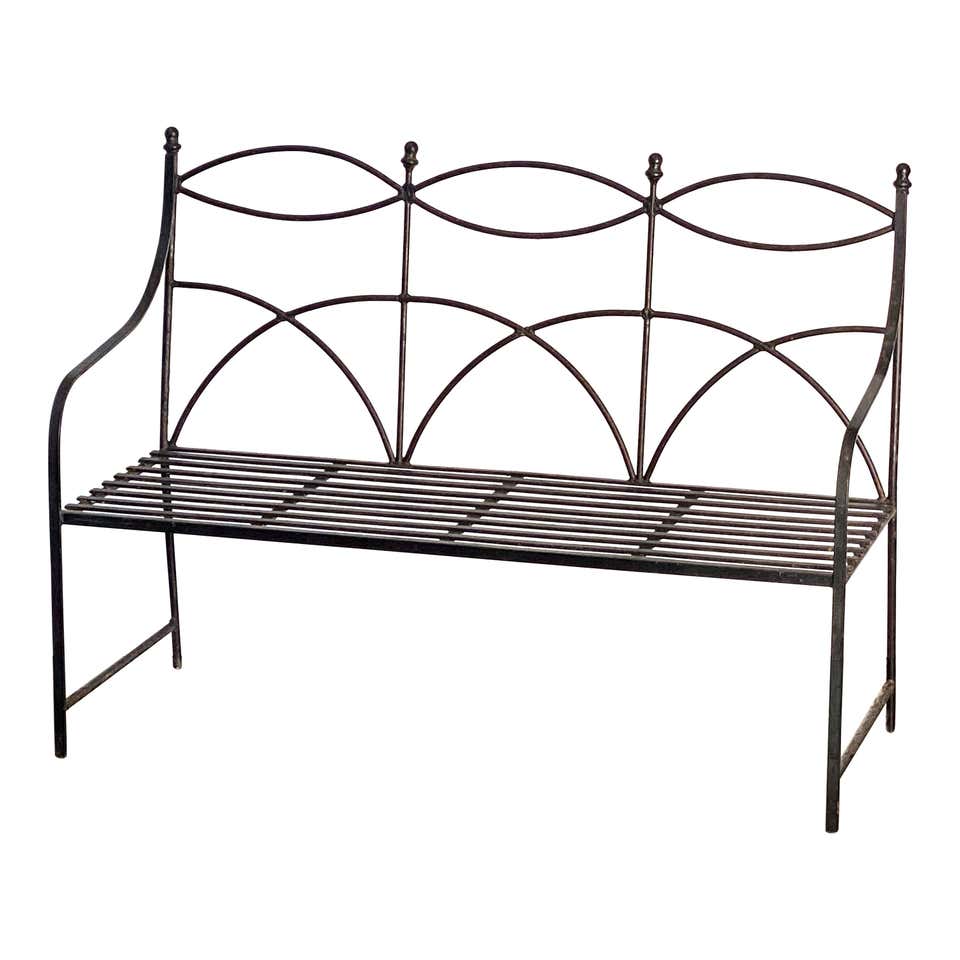 Antique Wrought Iron Bench For Sale At 1stDibs Antique wrought iron bench for sale at 1stdibs