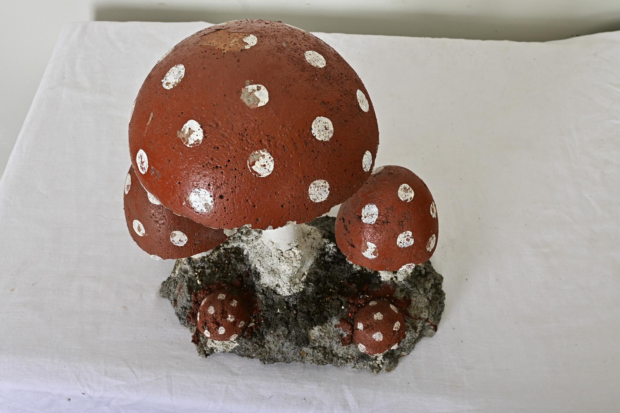 Hand-Painted English Garden Mushrooms