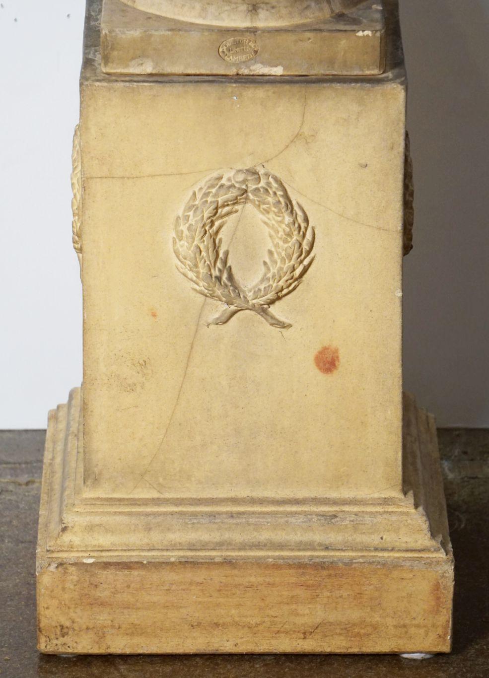 English Garden Planter Pot or Urn on Plinth of Terracotta by Doulton Lambeth 8