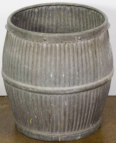 English Garden Pot or Dolly Tub Planter of Zinc