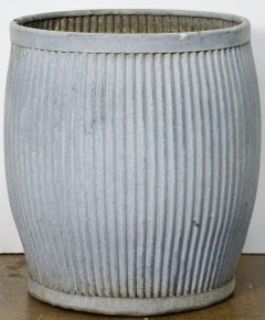 English Garden Pot or Dolly Tub Planter of Zinc