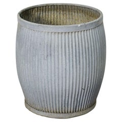 English Garden Pot or Dolly Tub Planter of Zinc