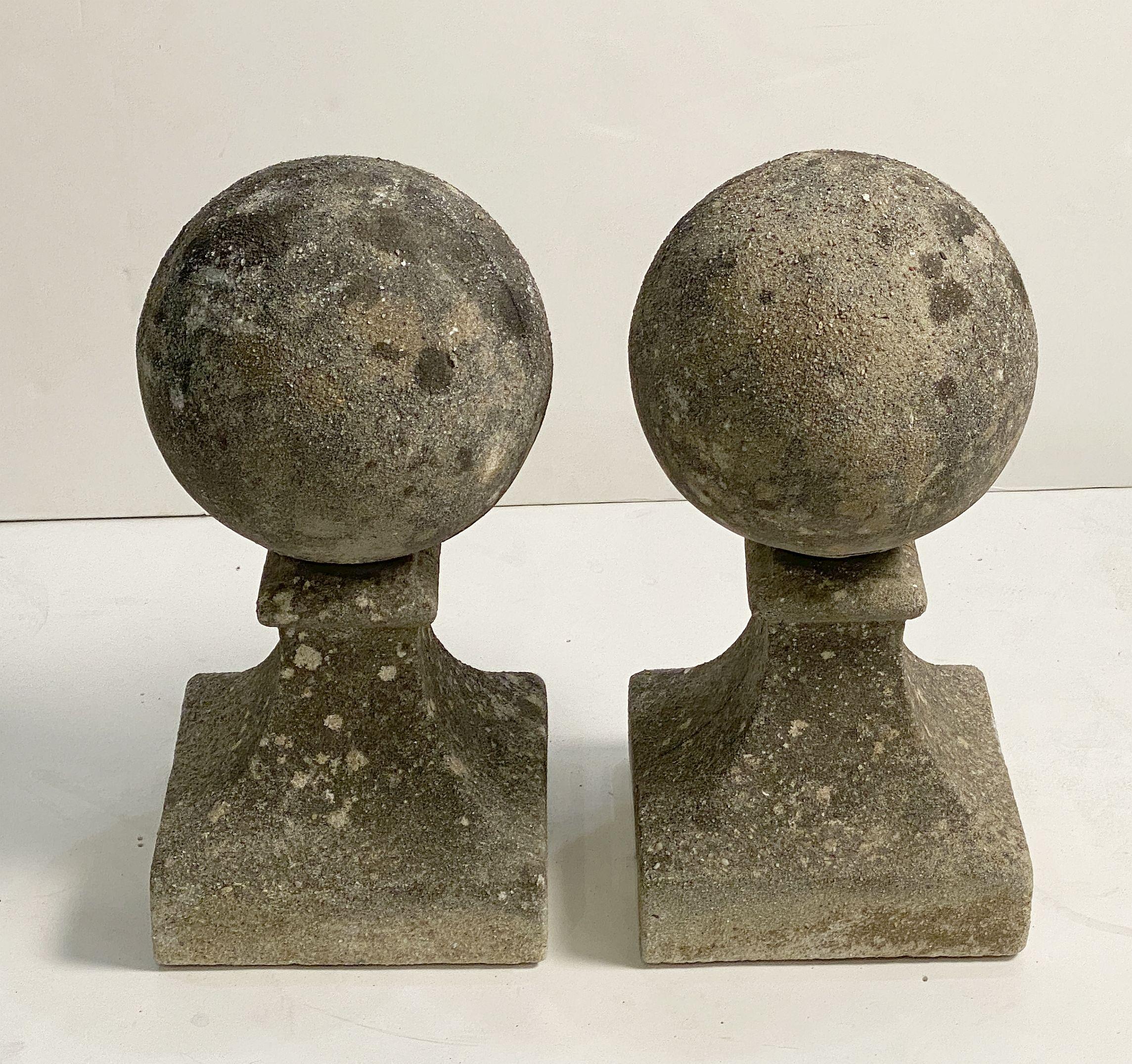 English Garden Stone Coping Balls 'Individually Priced' In Good Condition In Austin, TX