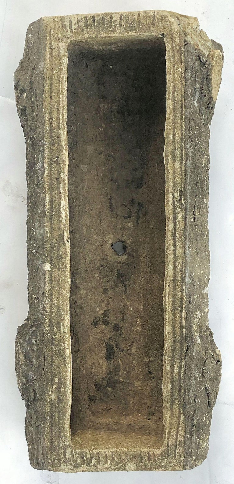 log2.h Stone English Faux Garden 'Individually Log Bois Planters