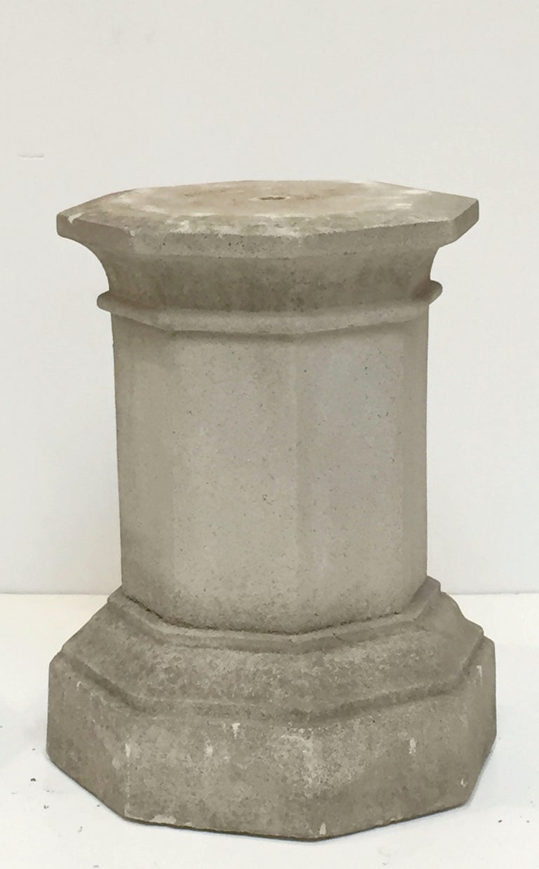 English Garden Stone Octagonal Column or Pedestal Plinths 'Individually ...