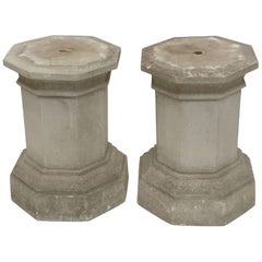 English Garden Stone Octagonal Column or Pedestal Plinths 'Individually Priced'