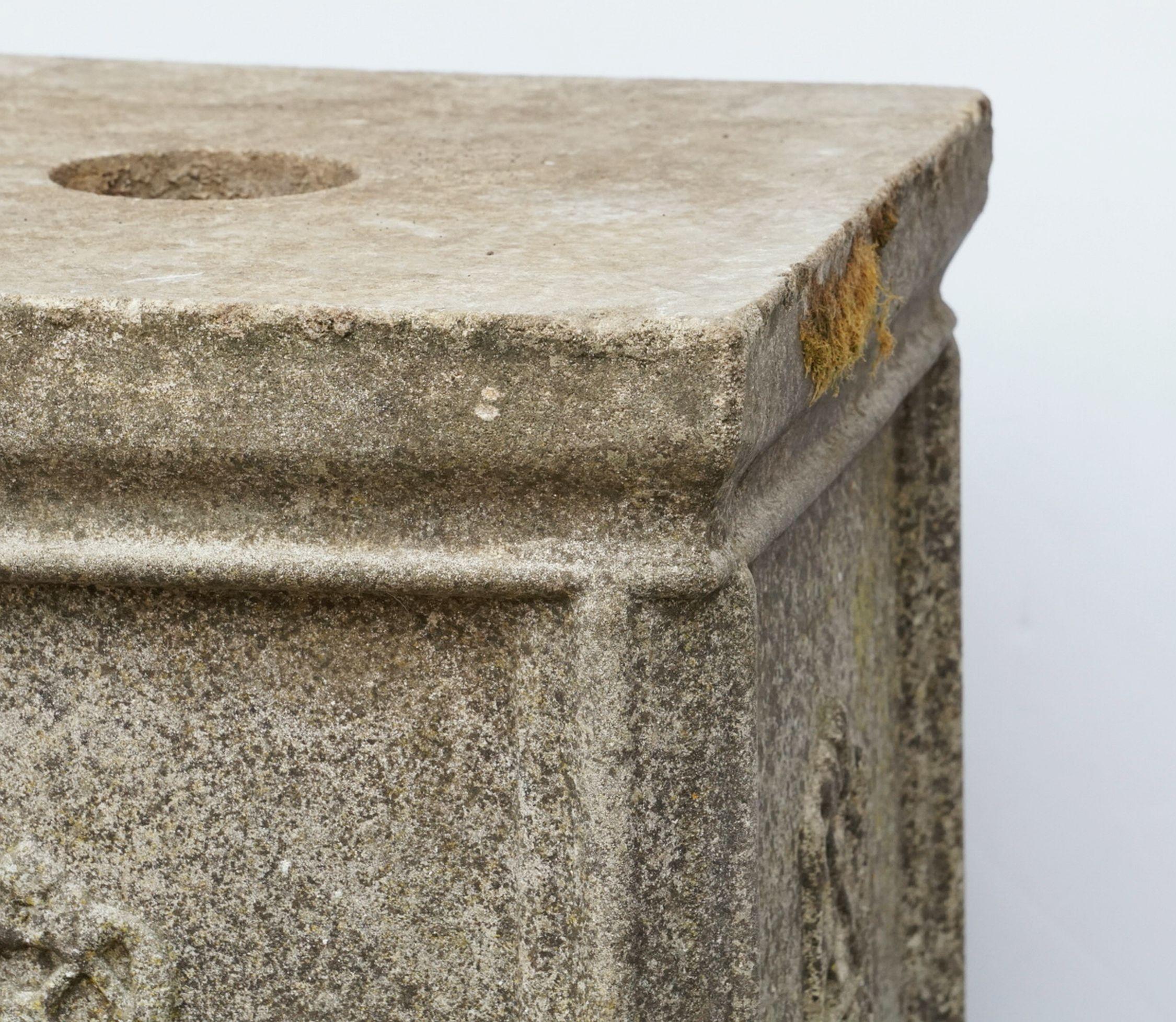 English Garden Stone Pedestals or Planter Plinths 'Individually Priced' 11
