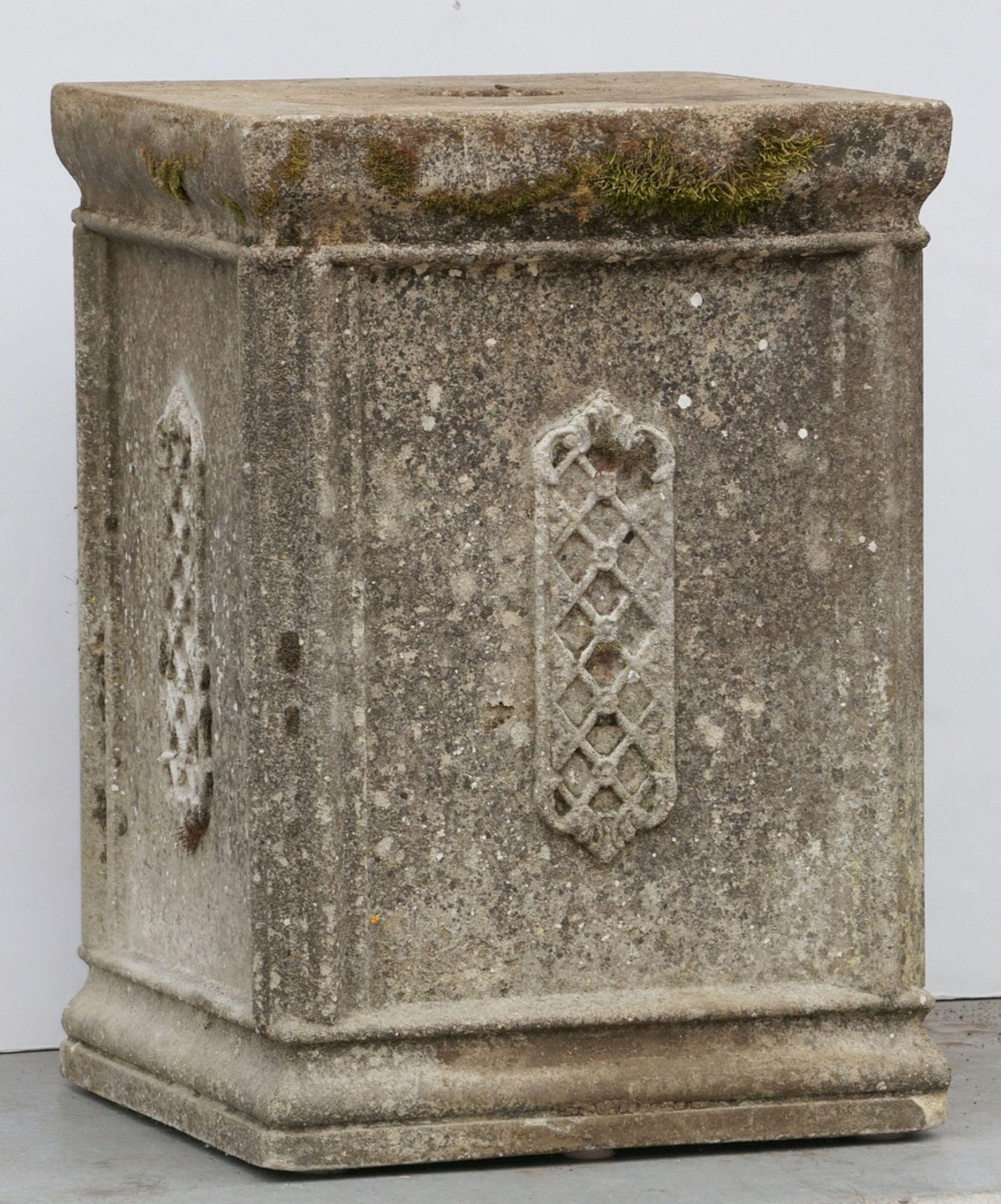 English Garden Stone Pedestals or Planter Plinths 'Individually Priced' 15