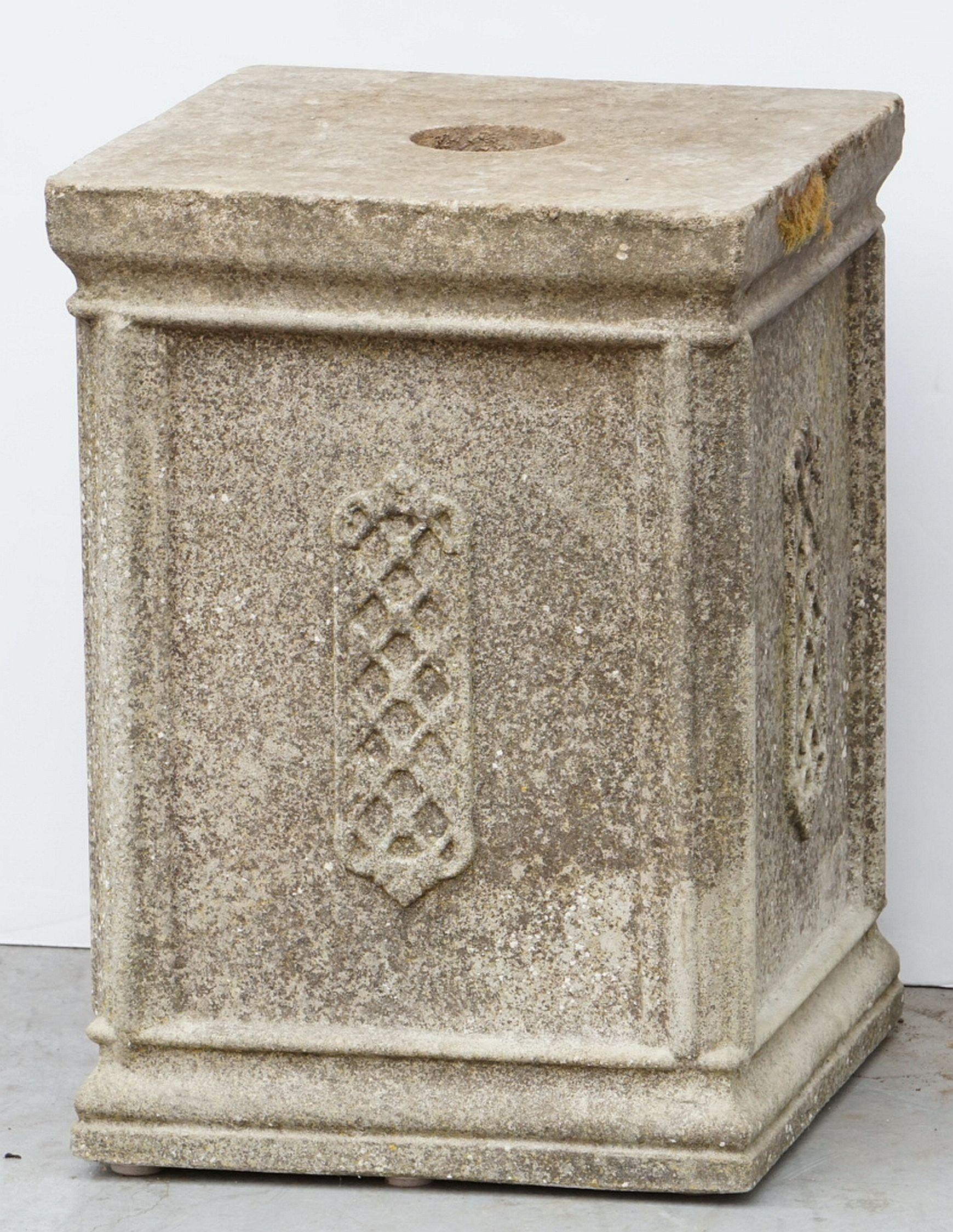 20th Century English Garden Stone Pedestals or Planter Plinths 'Individually Priced'
