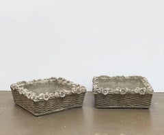 English Garden Stone Square Low Planters 'Individually Priced'