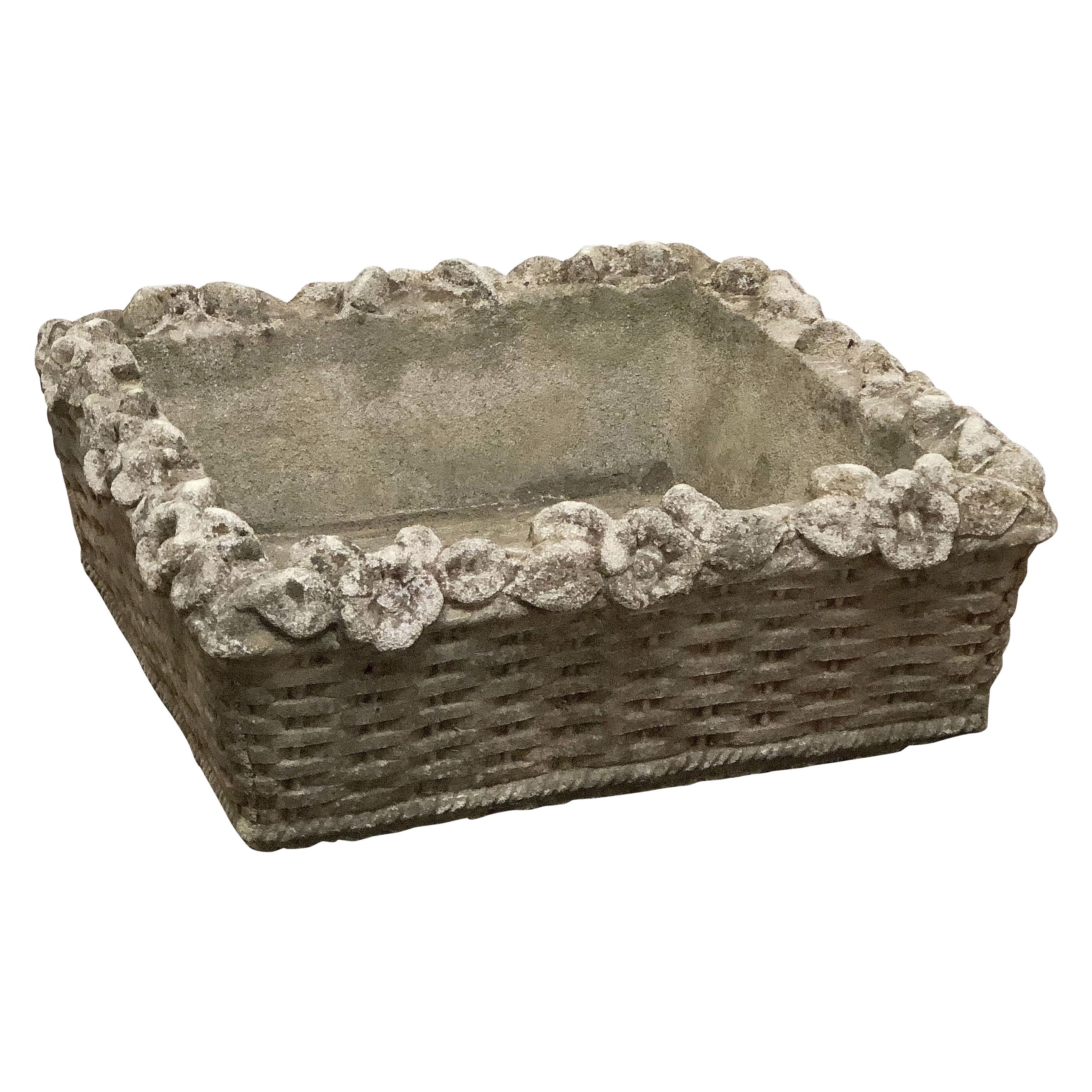 English Garden Stone Square Low Planters 'Individually Priced'